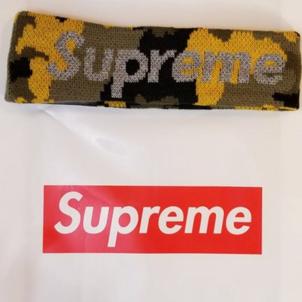 Supreme Brooklyn Camo Headband 100% Authentic